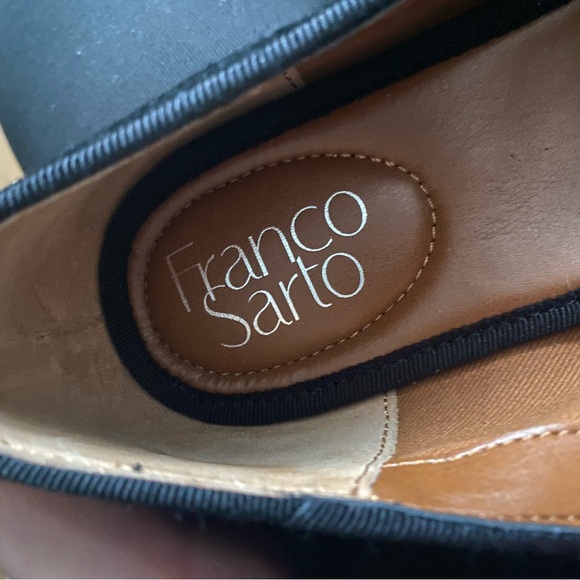 Franco Sarto Black Suede Slip on Shoes Loafers Size 9 - Picture 8 of 9